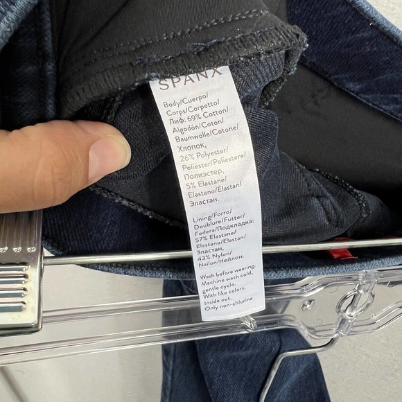 Spanx Jean-ish Ankle Leggings Size Small in Twilight Rinse PullOn Stretch - Picture 14 of 14